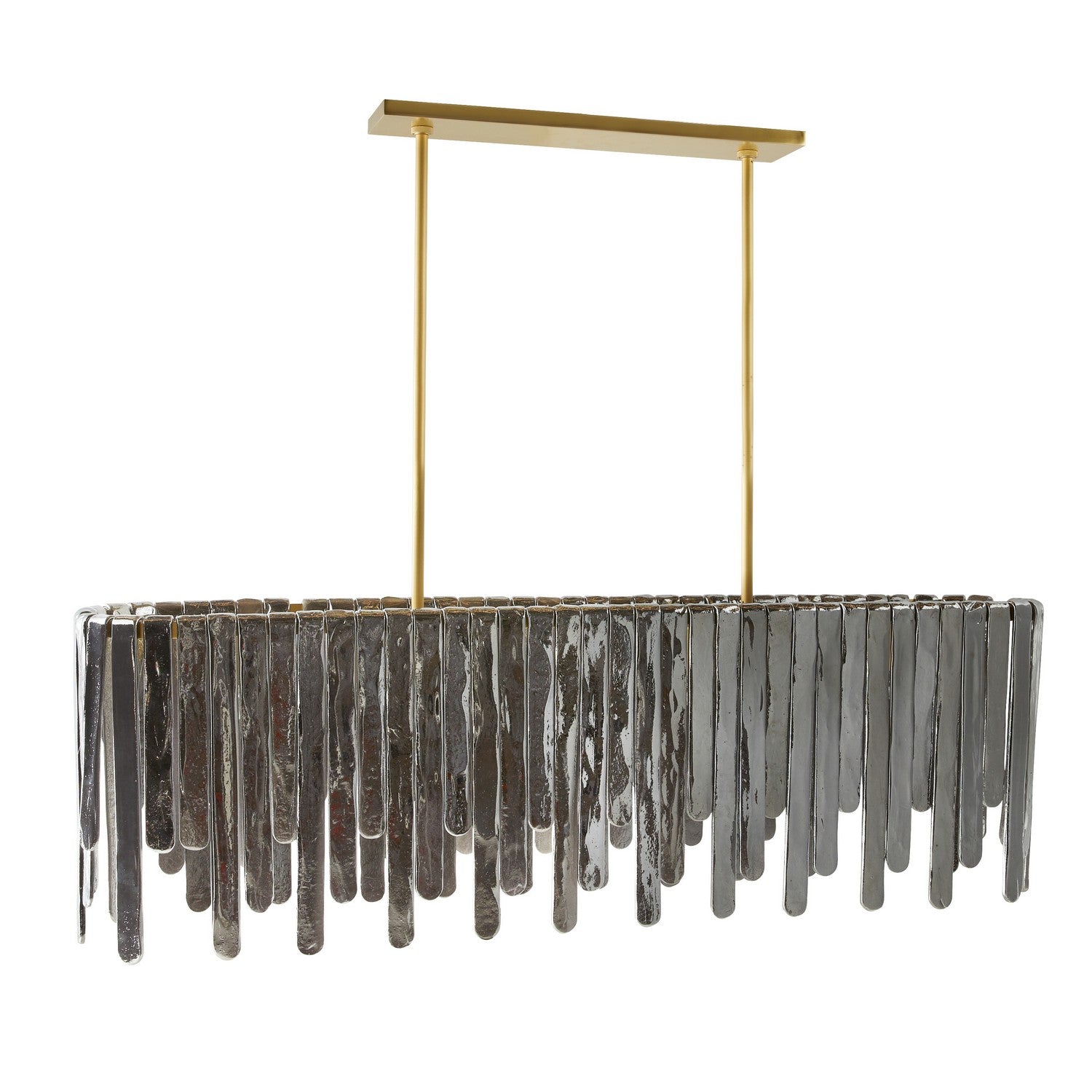 Arteriors - DRC11 - Seven Light Chandelier - Leighton - Smoke Luster/Antique Brass