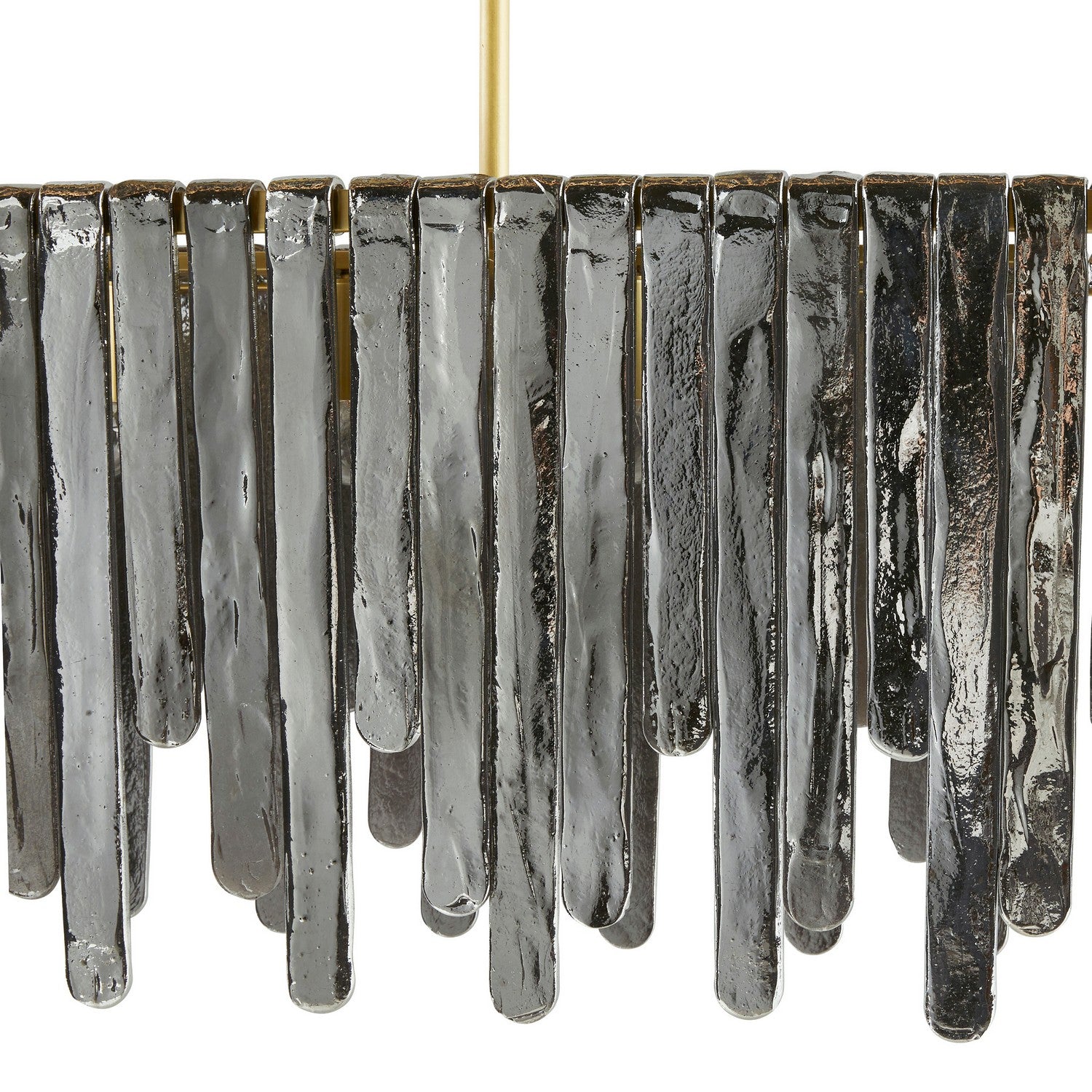 Arteriors - DRC11 - Seven Light Chandelier - Leighton - Smoke Luster/Antique Brass