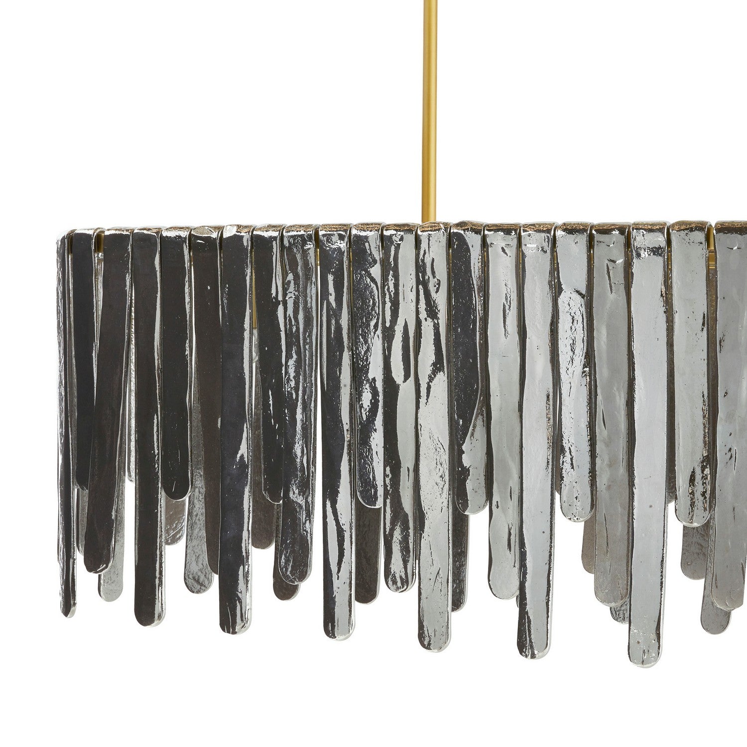 Arteriors - DRC11 - Seven Light Chandelier - Leighton - Smoke Luster/Antique Brass