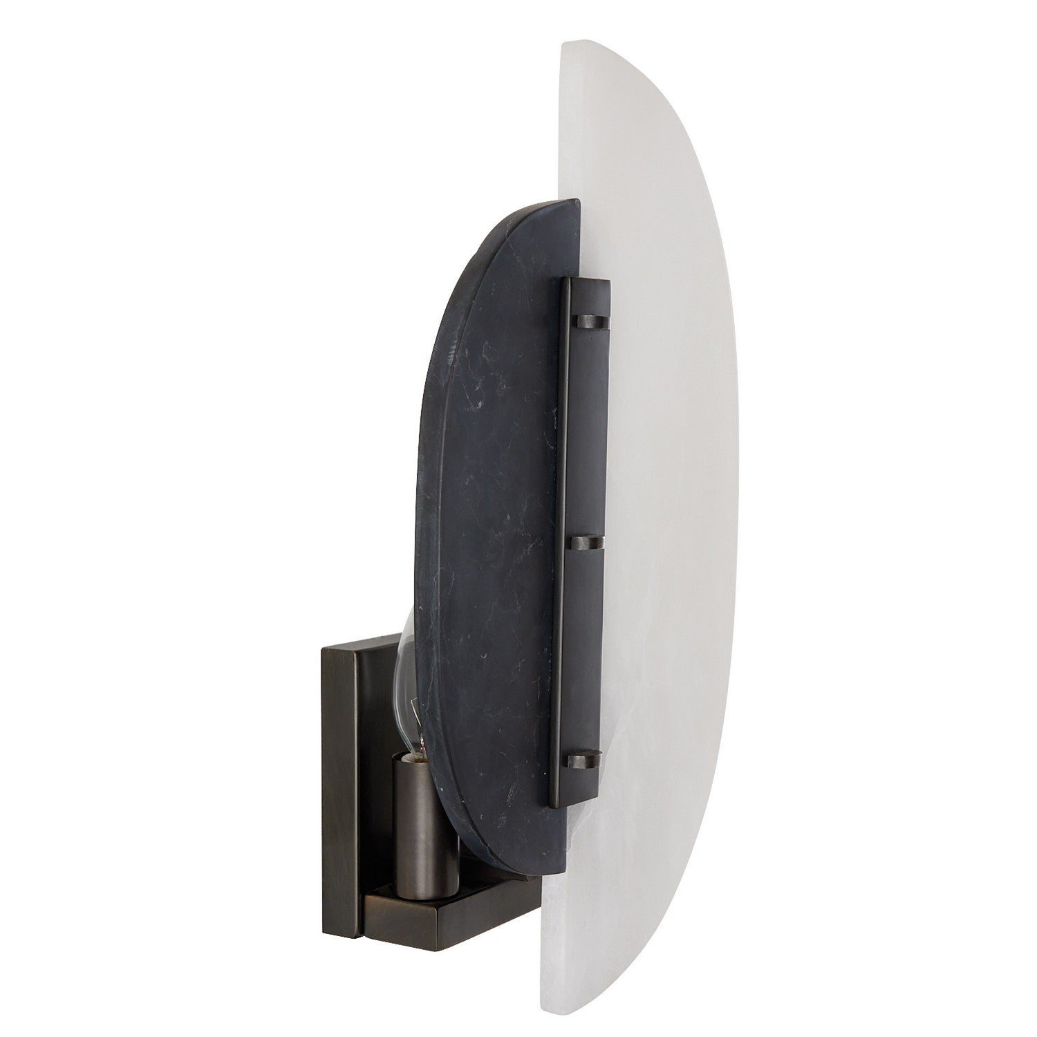 Arteriors - DWC32 - Two Light Wall Sconce - Kianna - White/Black/English Bronze