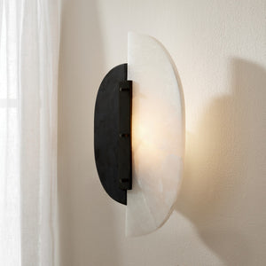 Arteriors - DWC32 - Two Light Wall Sconce - Kianna - White/Black/English Bronze