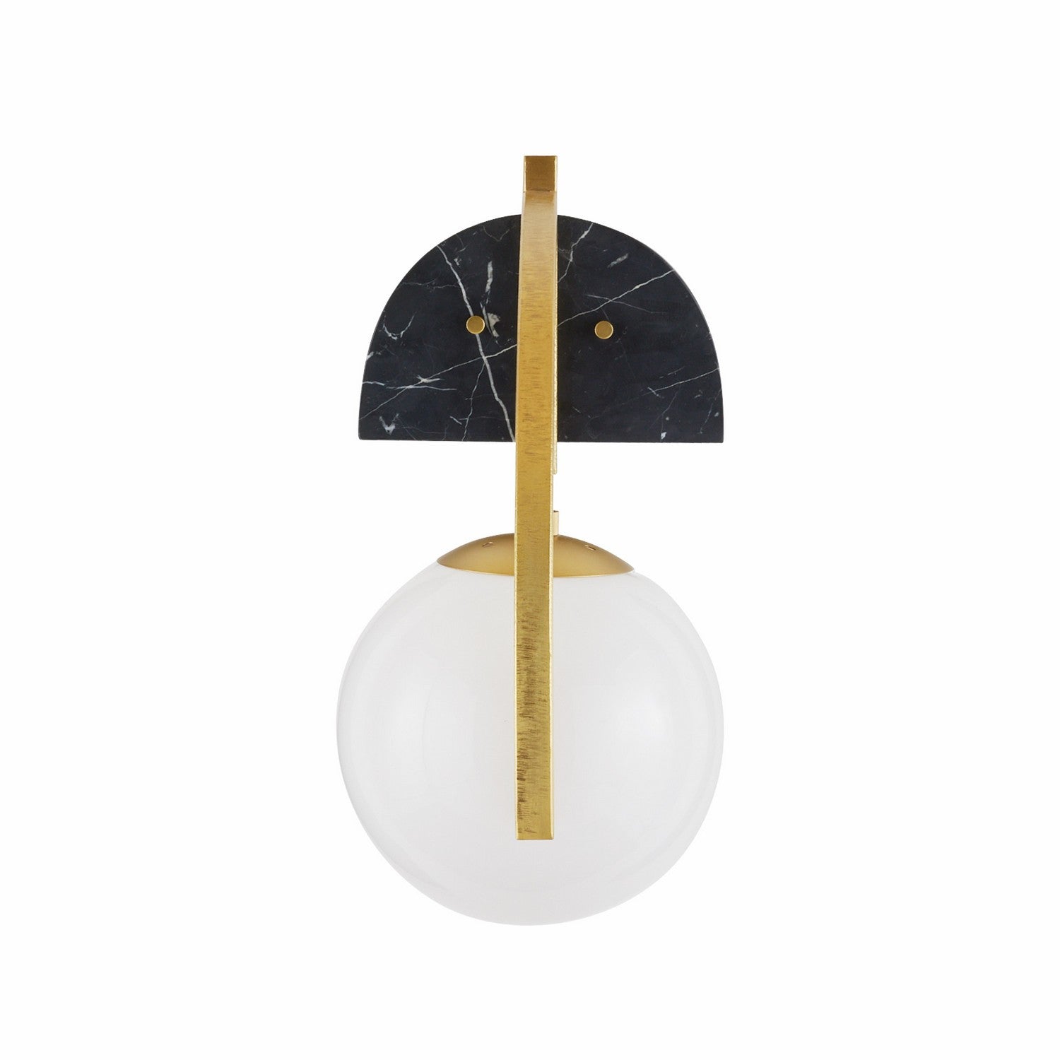 Arteriors - DWC36 - One Light Wall Sconce - Dipper - Opal/Antique Brass/Black