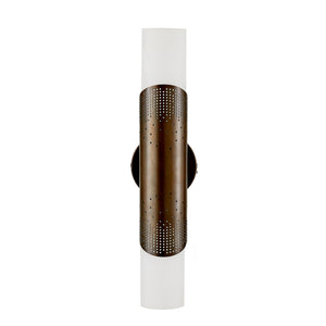 Arteriors - DWC38 - Two Light Wall Sconce - Exelsior - Matte Swirl/English Bronze