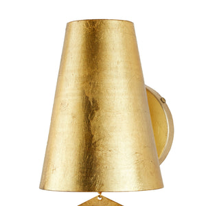 Arteriors - DWI14 - One Light Wall Sconce - Ellie - Gold Leaf