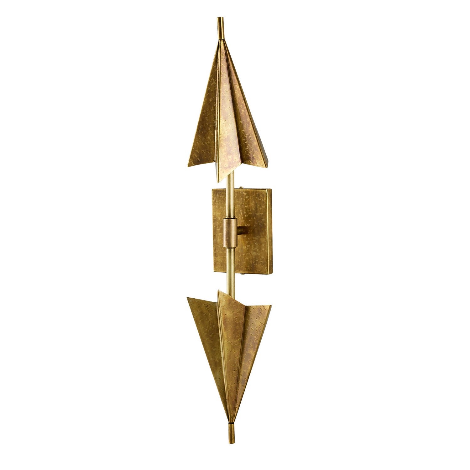 Arteriors - DWI17 - Two Light Wall Sconce - Canary - Antique Brass