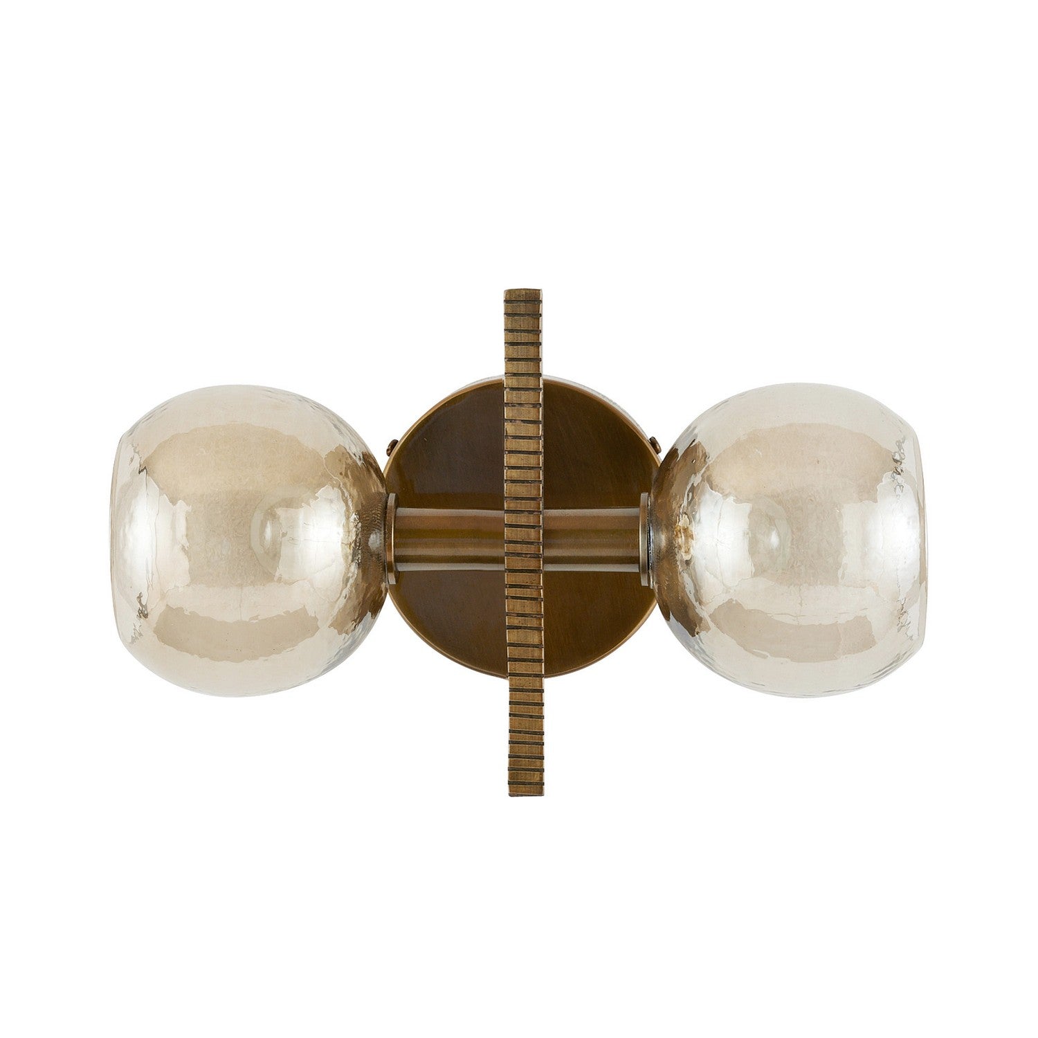 Arteriors - DWI19 - Two Light Wall Sconce - Chamberlin - Smoke/Antique Brass