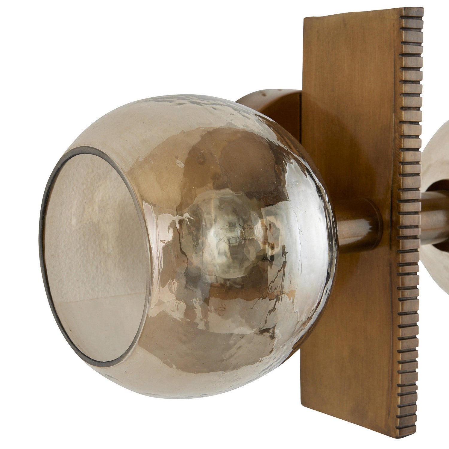 Arteriors - DWI19 - Two Light Wall Sconce - Chamberlin - Smoke/Antique Brass