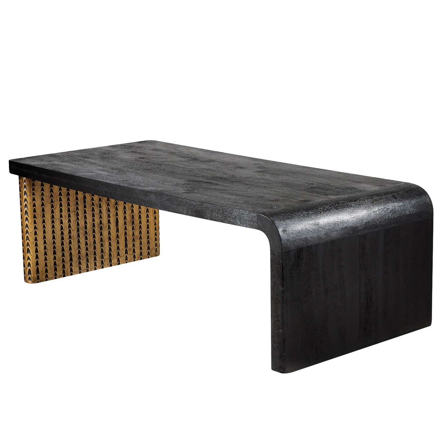 Arteriors - FCI18 - Cocktail Table - Cunningham - Ebony/Antique Brass