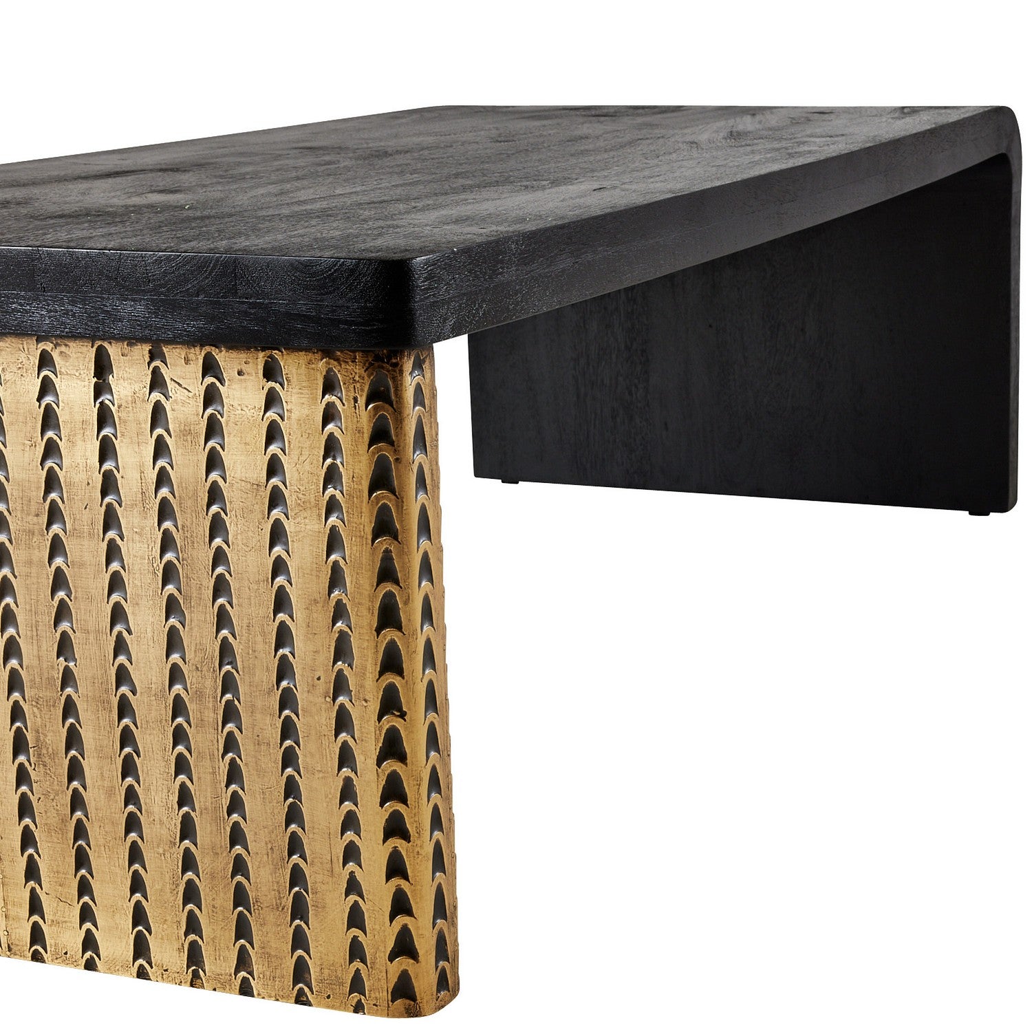 Arteriors - FCI18 - Cocktail Table - Cunningham - Ebony/Antique Brass