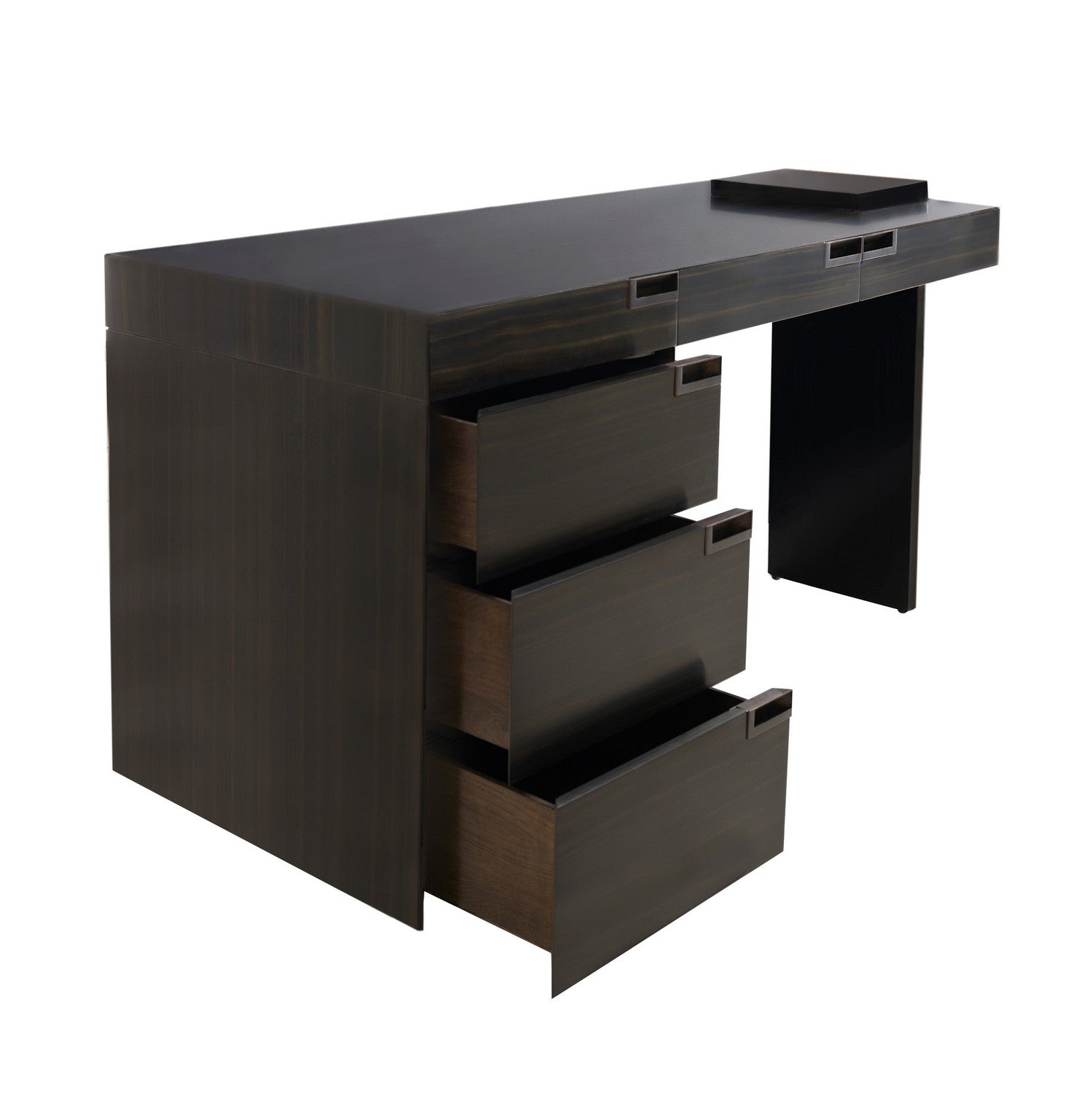 Arteriors - FKS05 - Desk - Carmichael - Charcoal/Black Gloss Lacquer/Charcoal/Bronze