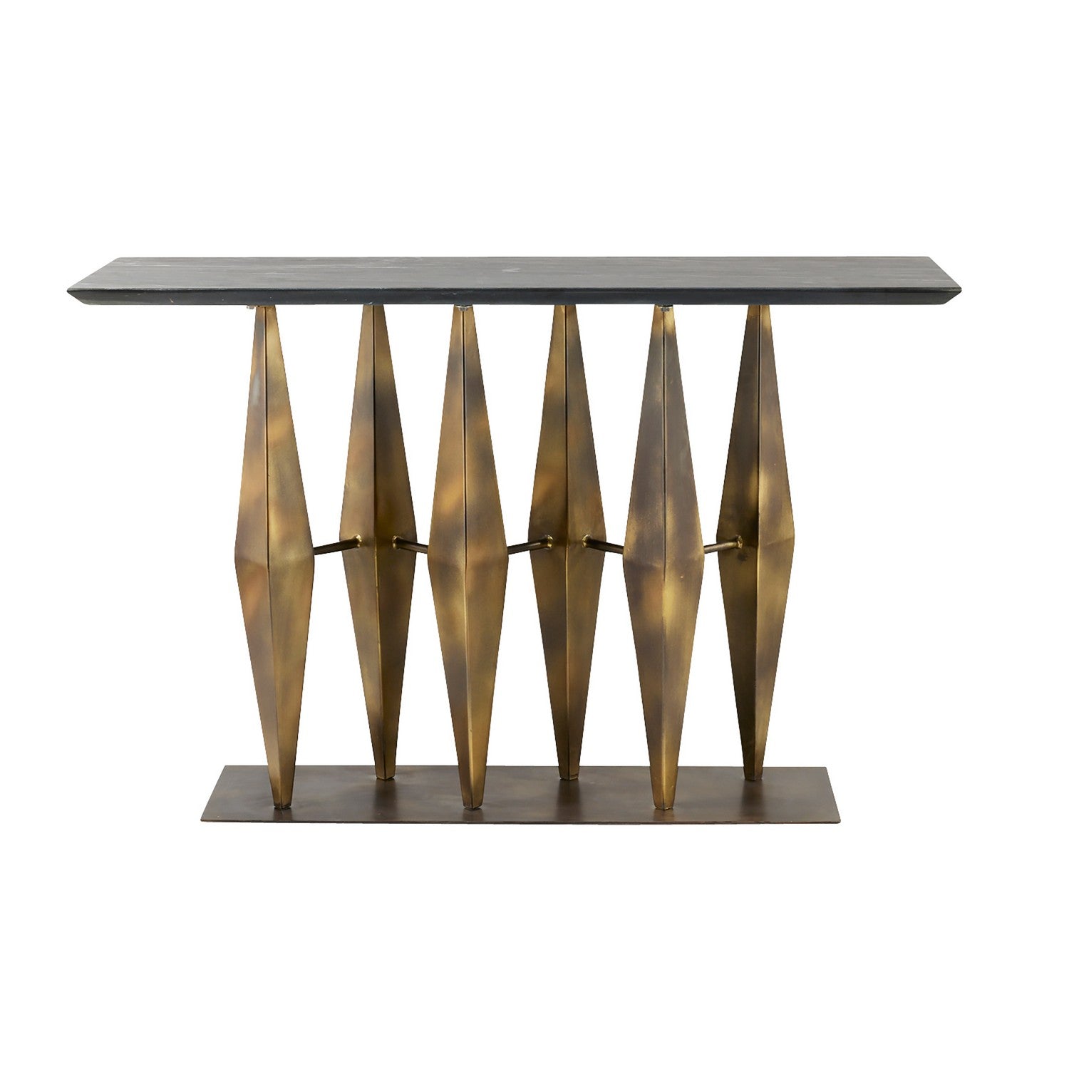 Arteriors - FLI09 - Console - Dagmar - Matte Black/Antique Gold