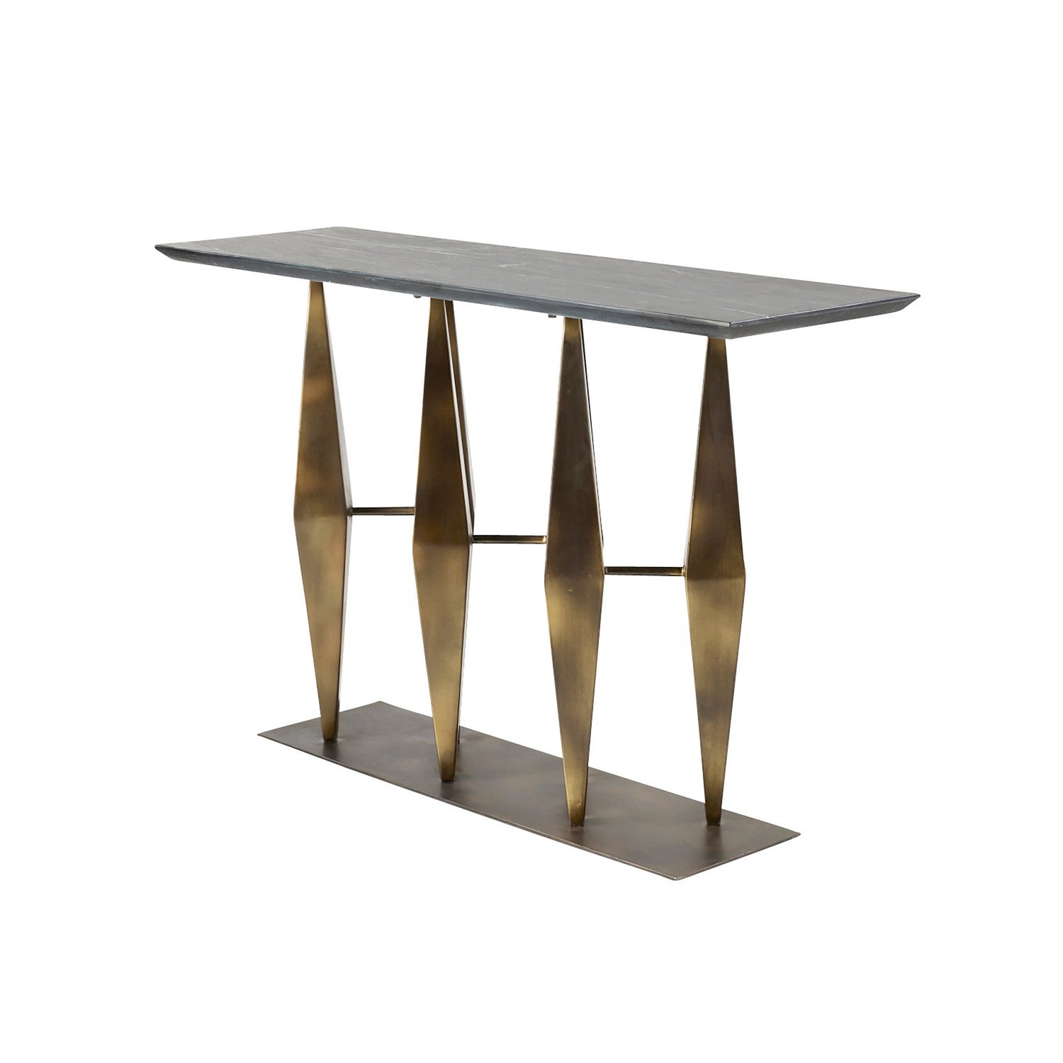 Arteriors - FLI09 - Console - Dagmar - Matte Black/Antique Gold