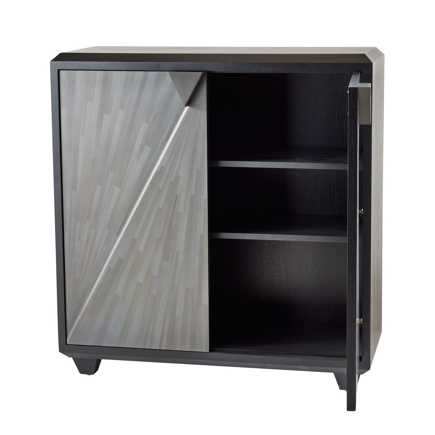 Arteriors - FNS13 - Cabinet - Ellington - Gray Straw Marquetry/Ebony/Bronze