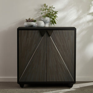 Arteriors - FNS13 - Cabinet - Ellington - Gray Straw Marquetry/Ebony/Bronze