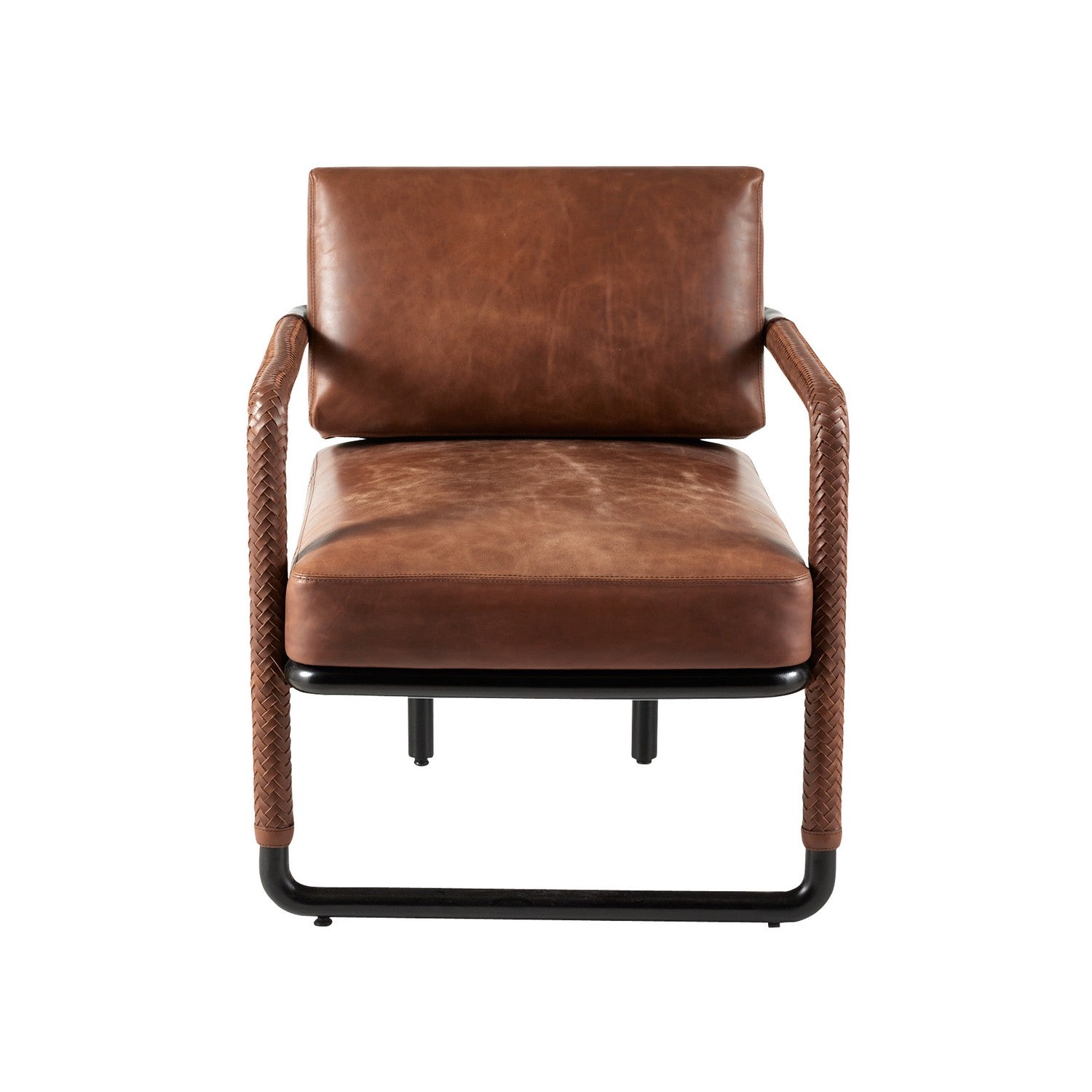 Arteriors - FRI15 - Chair - Durham - Cognac/Blackened Bronze