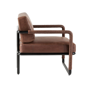 Arteriors - FRI15 - Chair - Durham - Cognac/Blackened Bronze