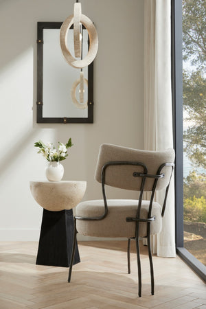 Arteriors - FRI18 - Chair - Enid - Oatmeal/Natural Iron