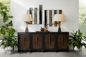 Arteriors - FZS09 - Credenza - Elmore - Brindle/Sable/Antique Brass/Ebony