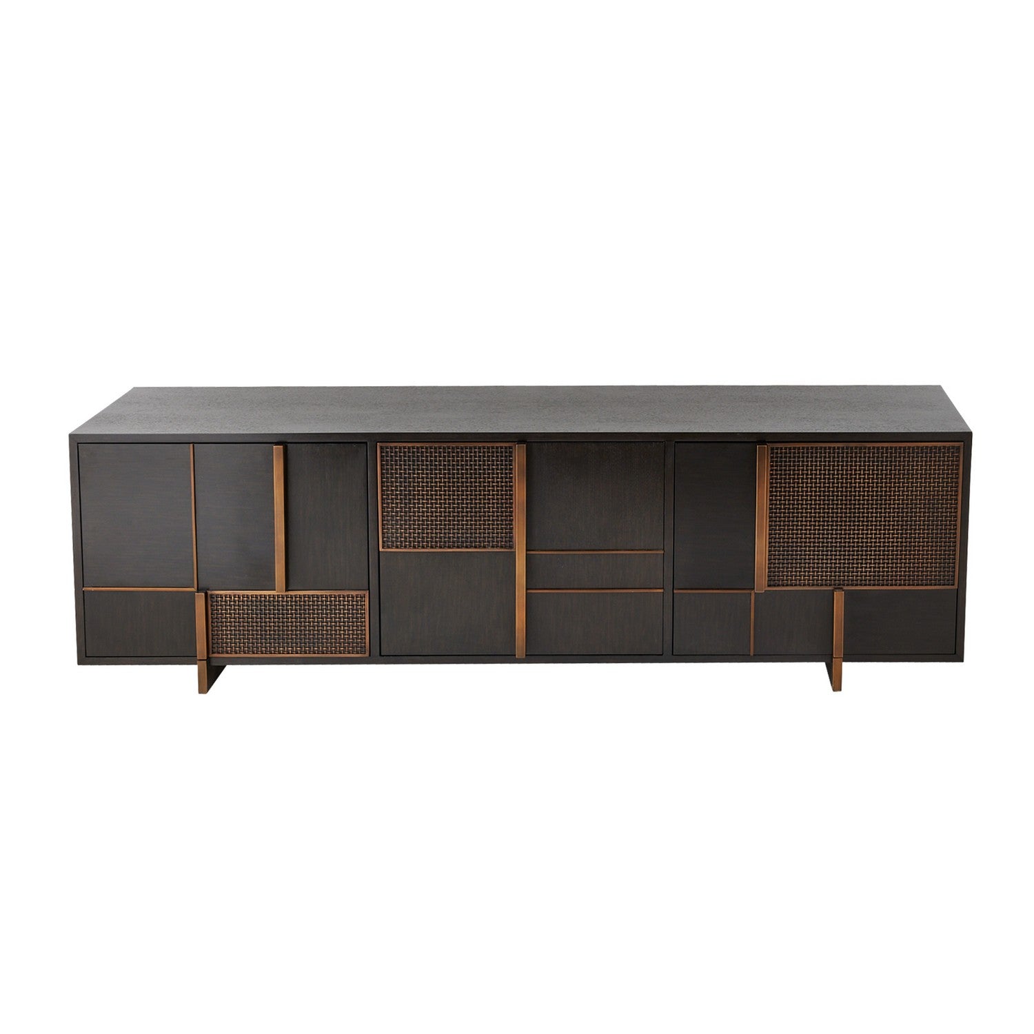 Arteriors - FZS11 - Credenza - Demi - Ebony/Antique Brass/Ebony