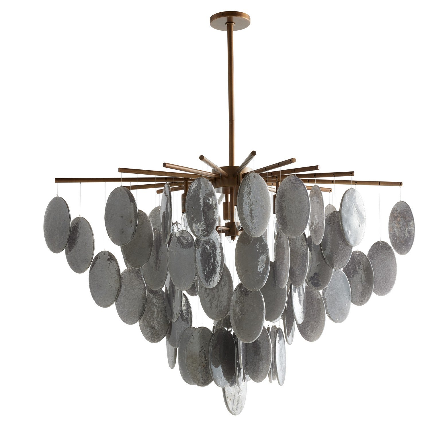 Arteriors - GJDLC01 - Eight Light Chandelier - Tiffany - Antique Brass/Smoke Luster/Antique Brass