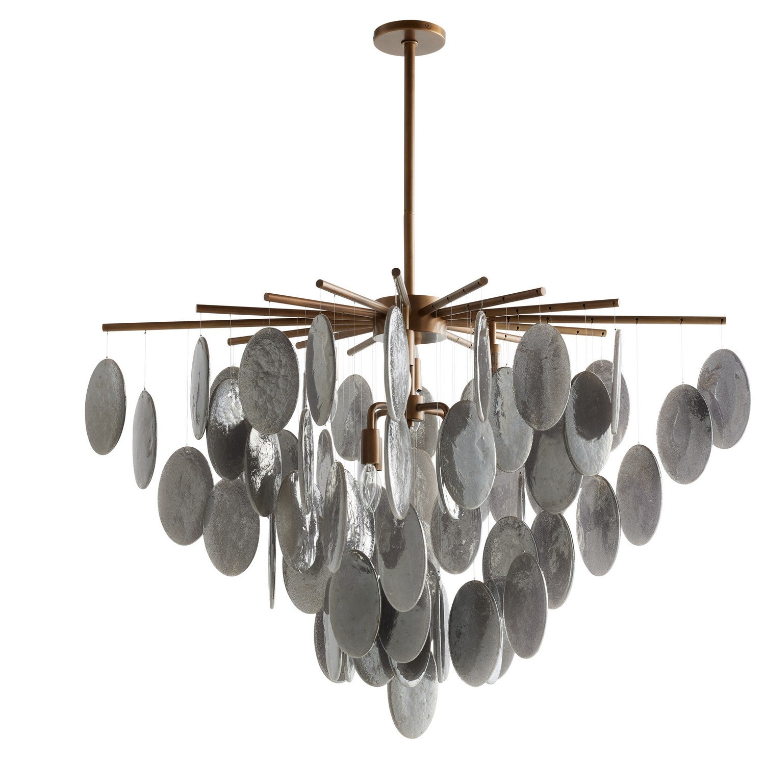 Arteriors - GJDLC01 - Eight Light Chandelier - Tiffany - Antique Brass/Smoke Luster/Antique Brass