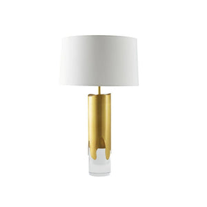 Arteriors - PTC46-SH049 - One Light Table Lamp - Equinox - Clear/Antique Brass/Off-White/Off-White