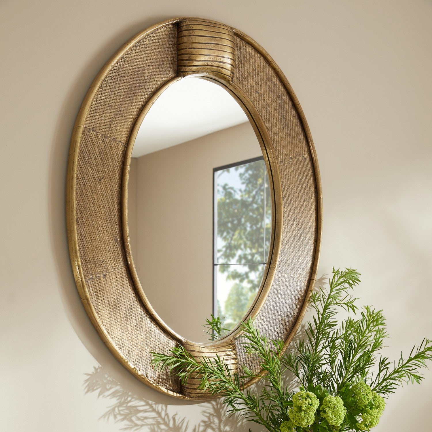 Arteriors - WMI41 - Mirror - Eagan - Antique Brass/Plain