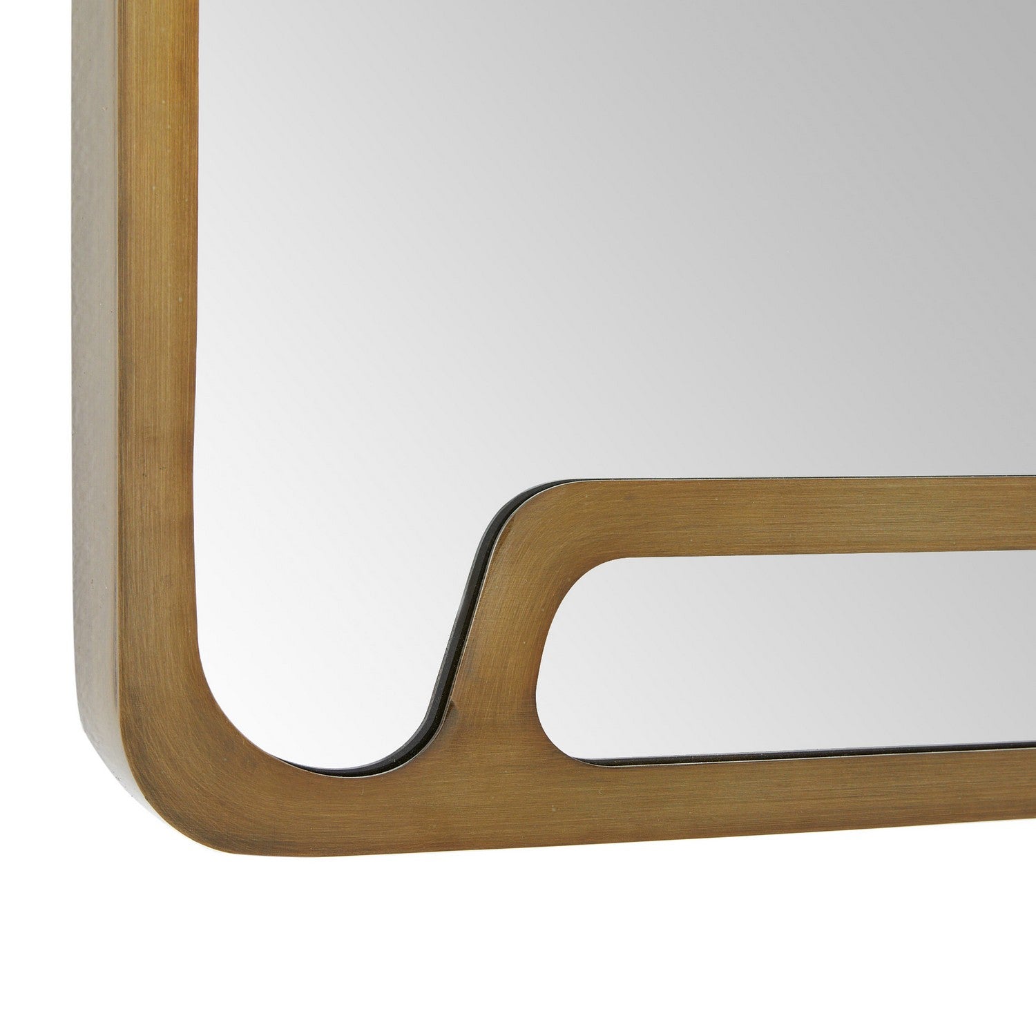 Arteriors - WMI49 - Mirror - Dodger - Vintage Brass/Plain