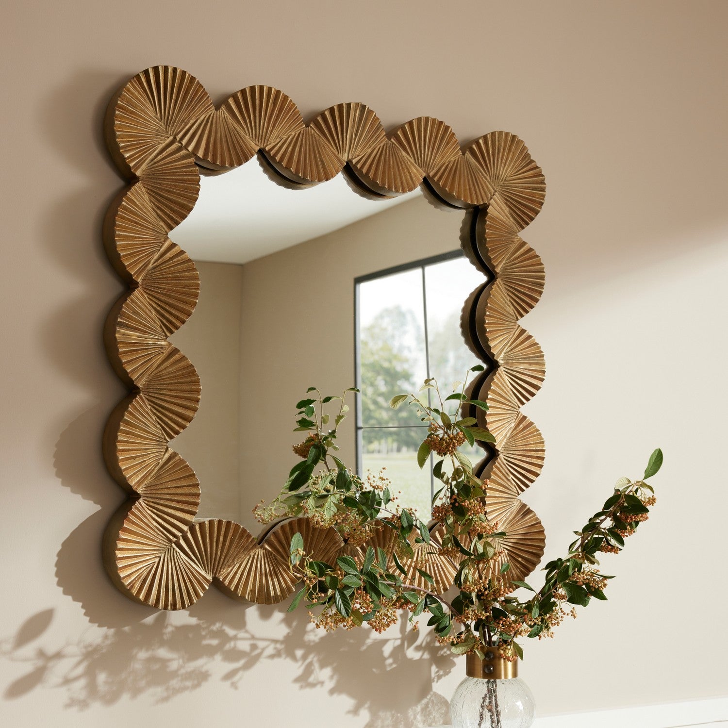 Arteriors - WMI51 - Mirror - Ethos - Antique Brass/Plain