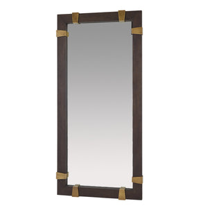 Arteriors - WMI53 - Floor Mirror - Covington - Sable/Antique Brass/Plain