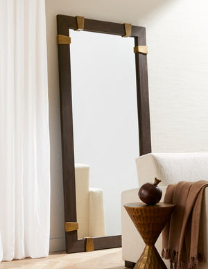 Arteriors - WMI53 - Floor Mirror - Covington - Sable/Antique Brass/Plain