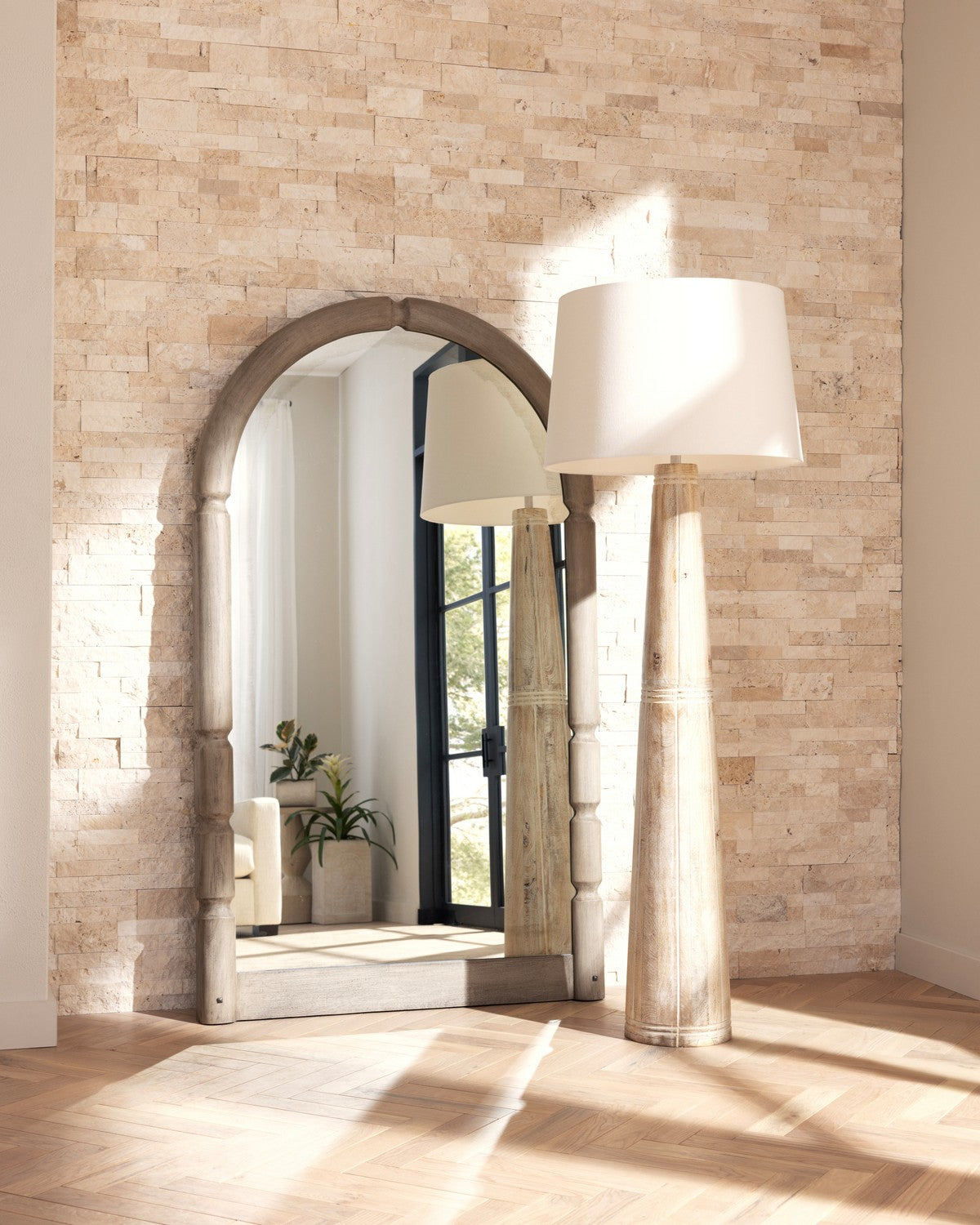 Arteriors - WMI55 - Floor Mirror - Charleston - Smoke/Bronze/Antique