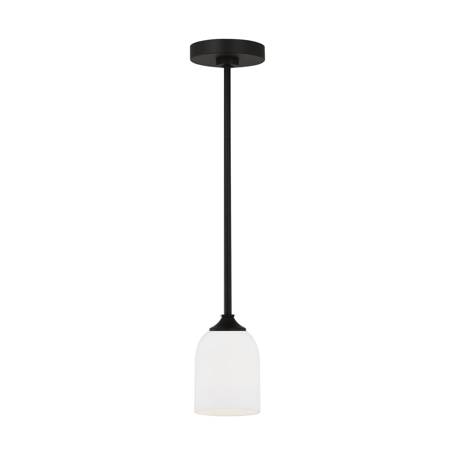 Generation Lighting - GLP1021EN3/MBK - One Light Mini Pendant - Emile - Midnight Black