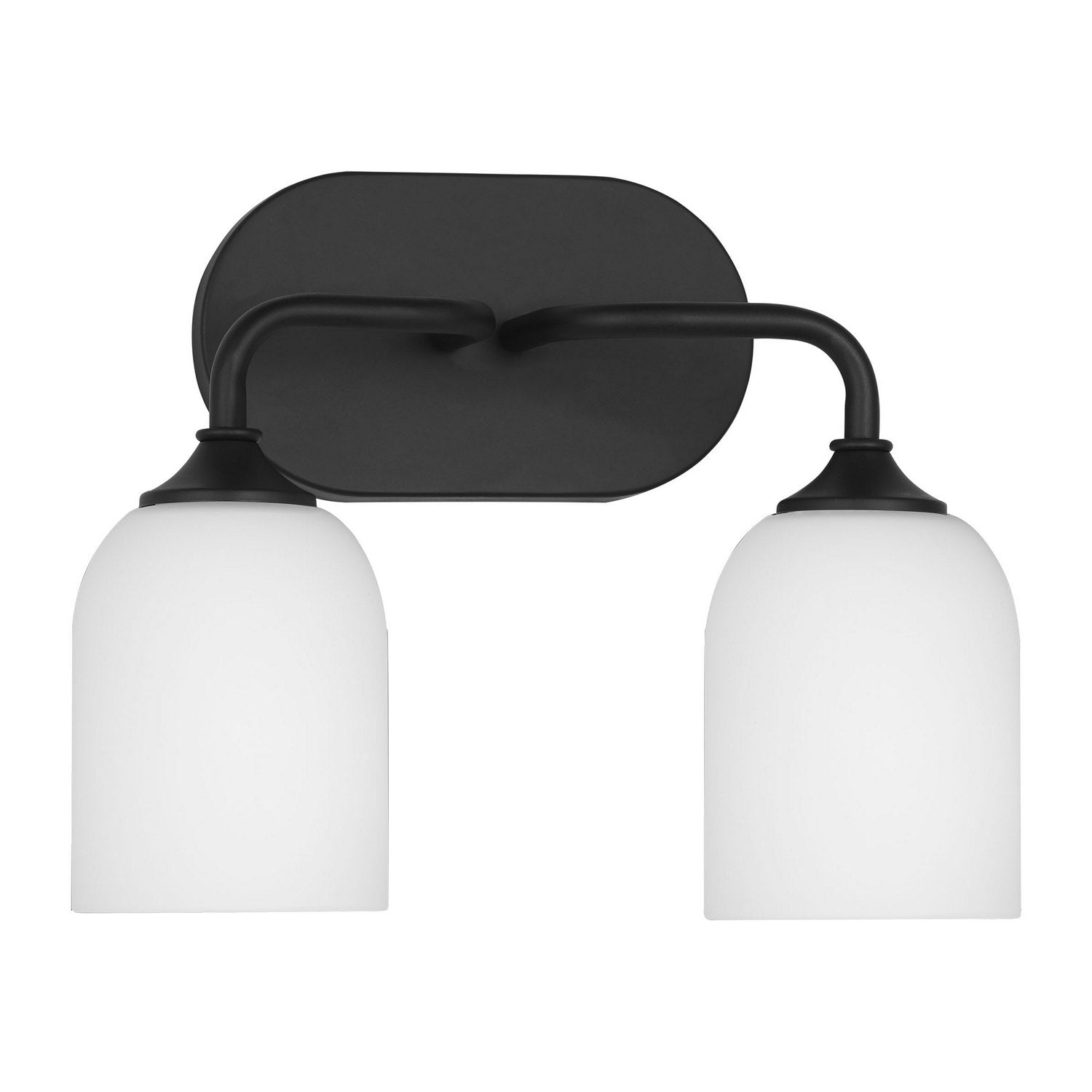 Generation Lighting - GLV1022EN3/MBK - Two Light Vanity - Emile - Midnight Black
