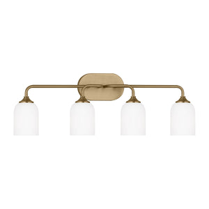 Generation Lighting - GLV1024EN3/SB - Four Light Vanity - Emile - Satin Bronze
