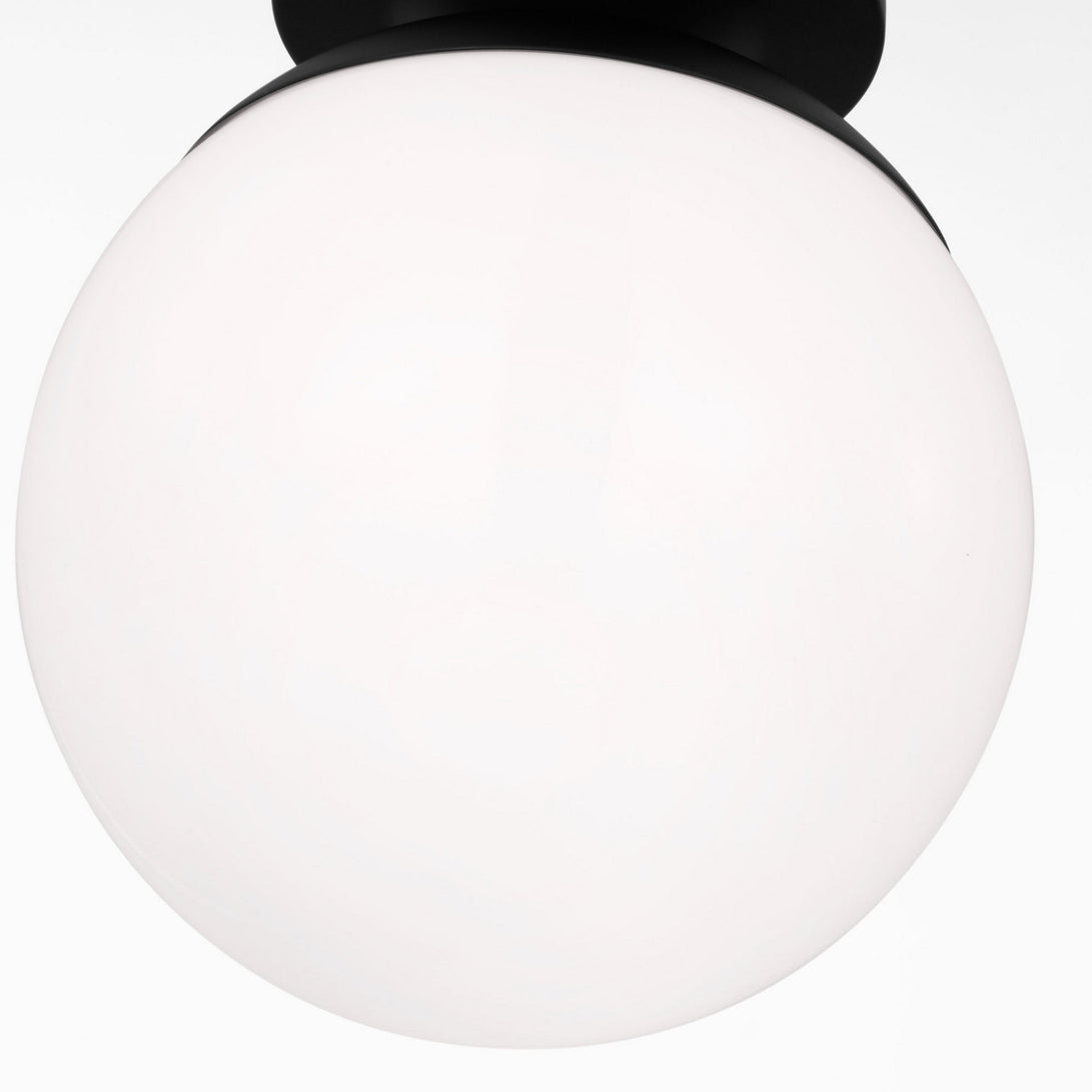 Visual Comfort Studio - 7518EN3-112 - One Light Wall / Semi-Flush Mount - Leo - Hanging Globe - Midnight Black