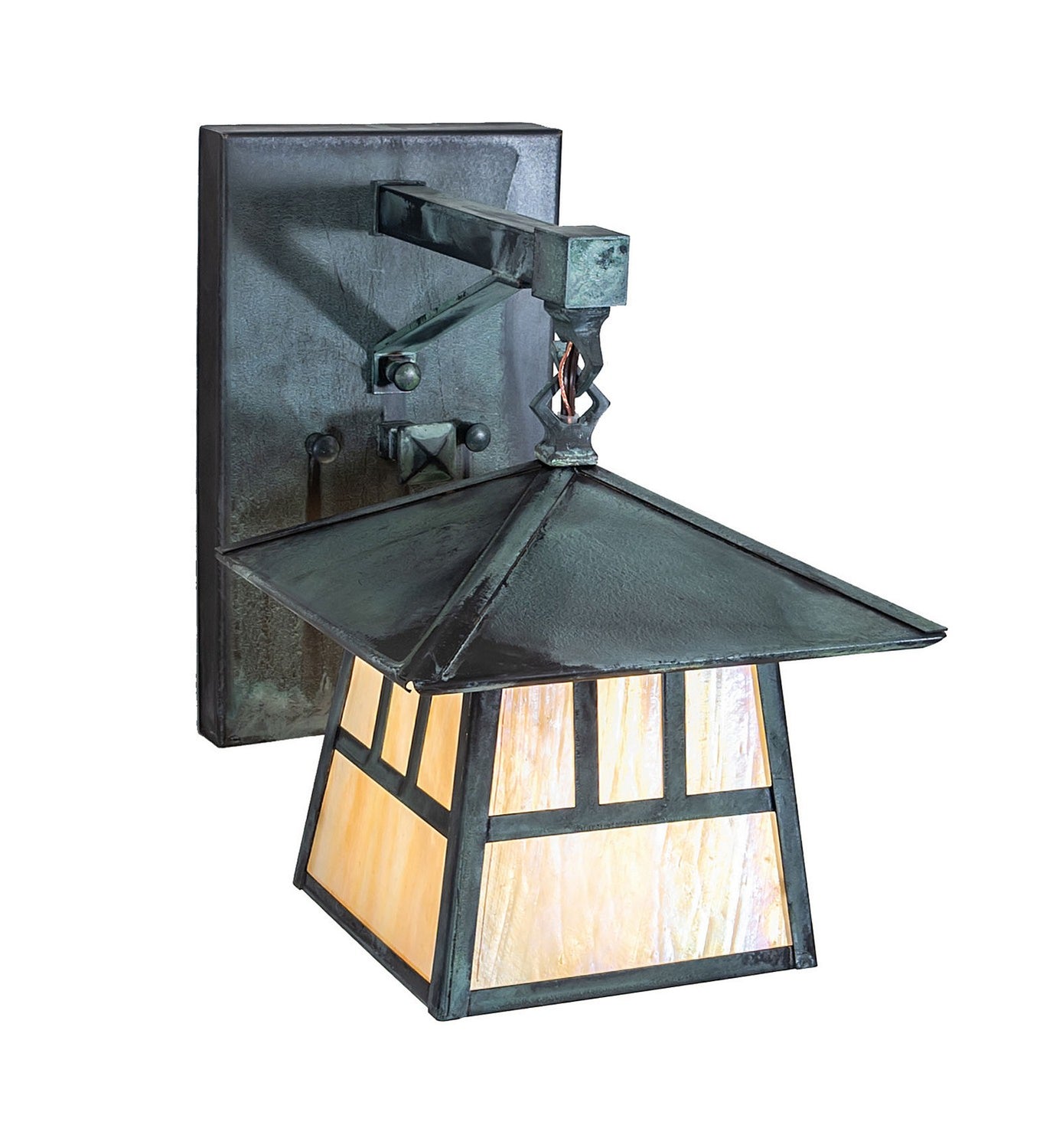 Meyda Tiffany - 92836 - One Light Wall Sconce - Stillwater - Verdigris