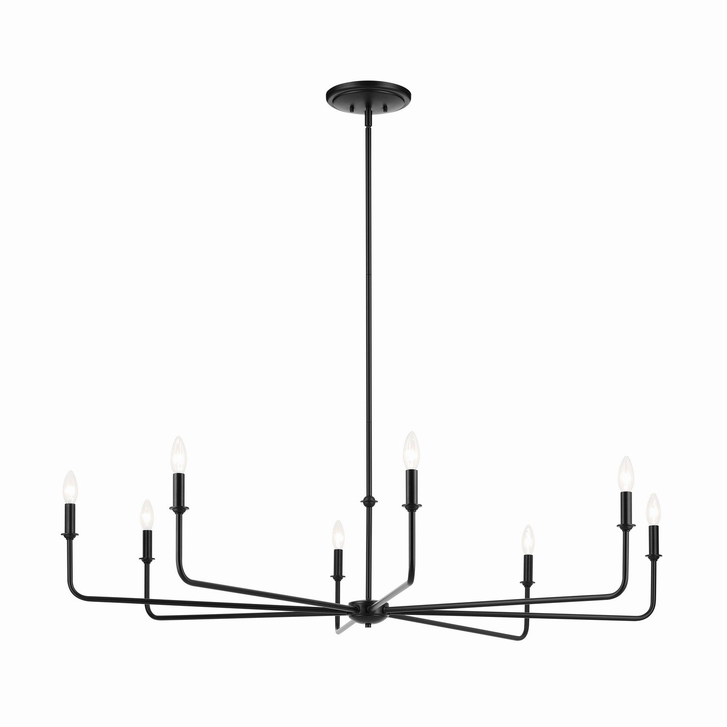 Kichler - 52521BK - Eight Light Chandelier - Pallas - Black