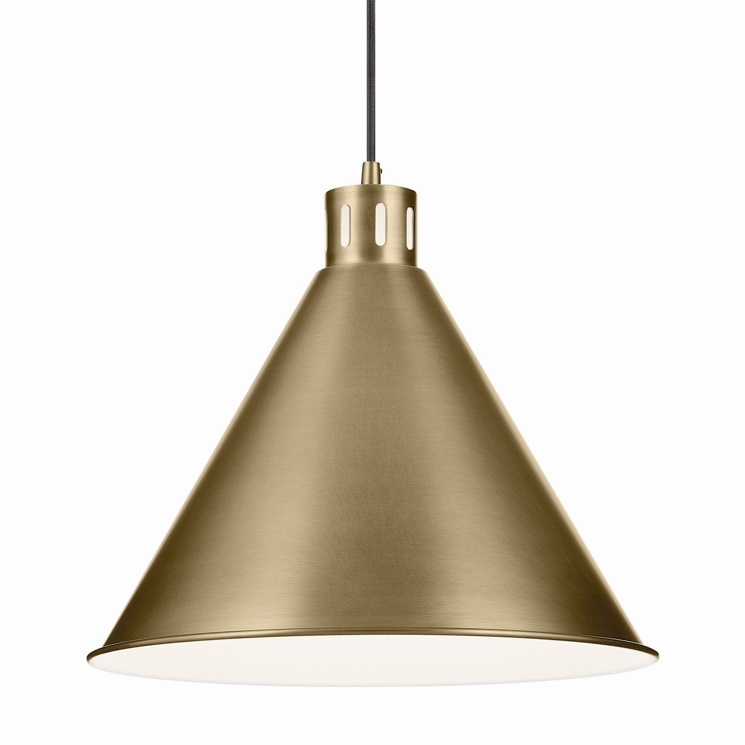 Kichler - 52177NBR - One Light Pendant - Zailey - Natural Brass