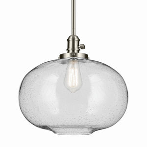 Kichler - 43911NI - One Light Pendant - Avery - Brushed Nickel