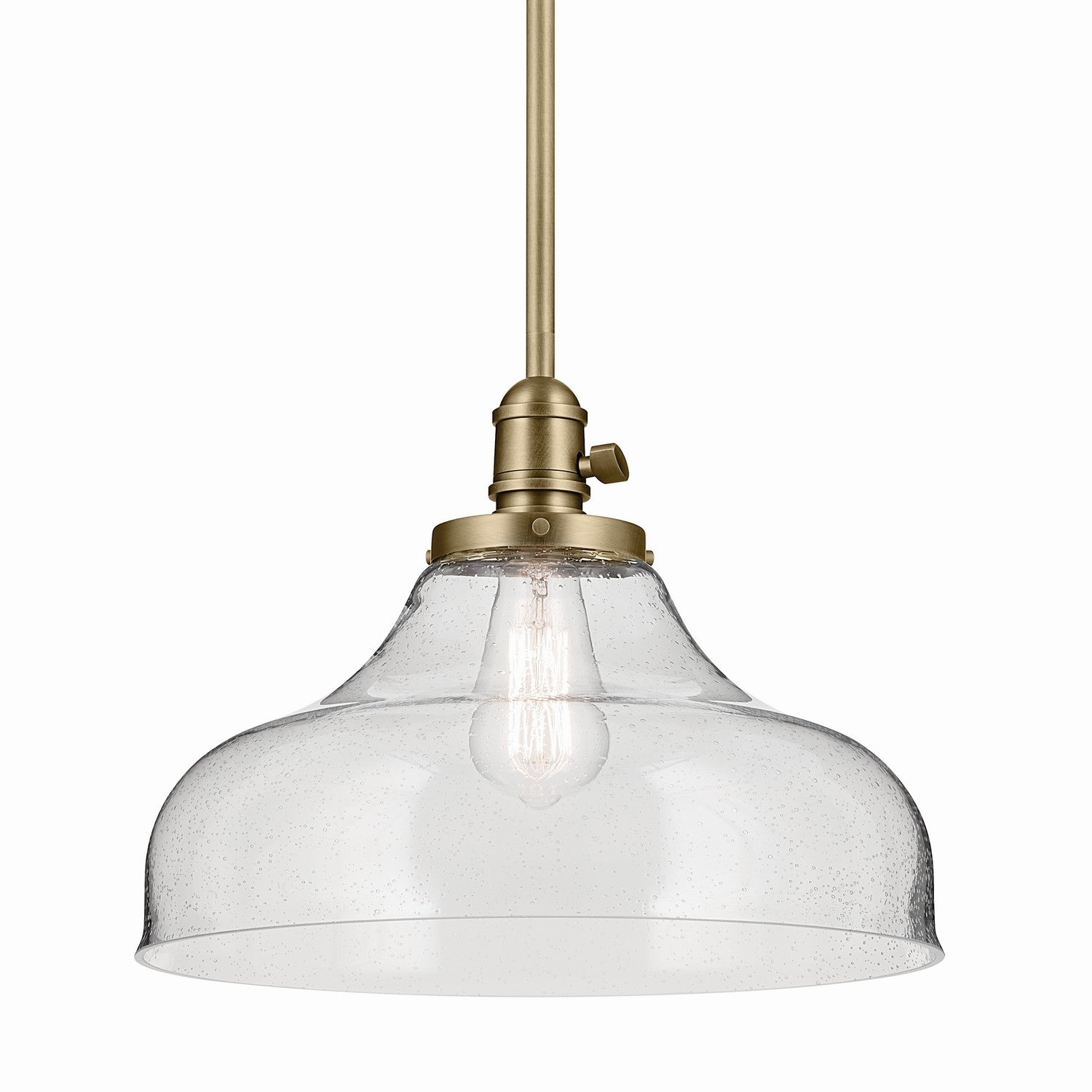 Kichler - 43906NBR - One Light Pendant - Avery - Natural Brass