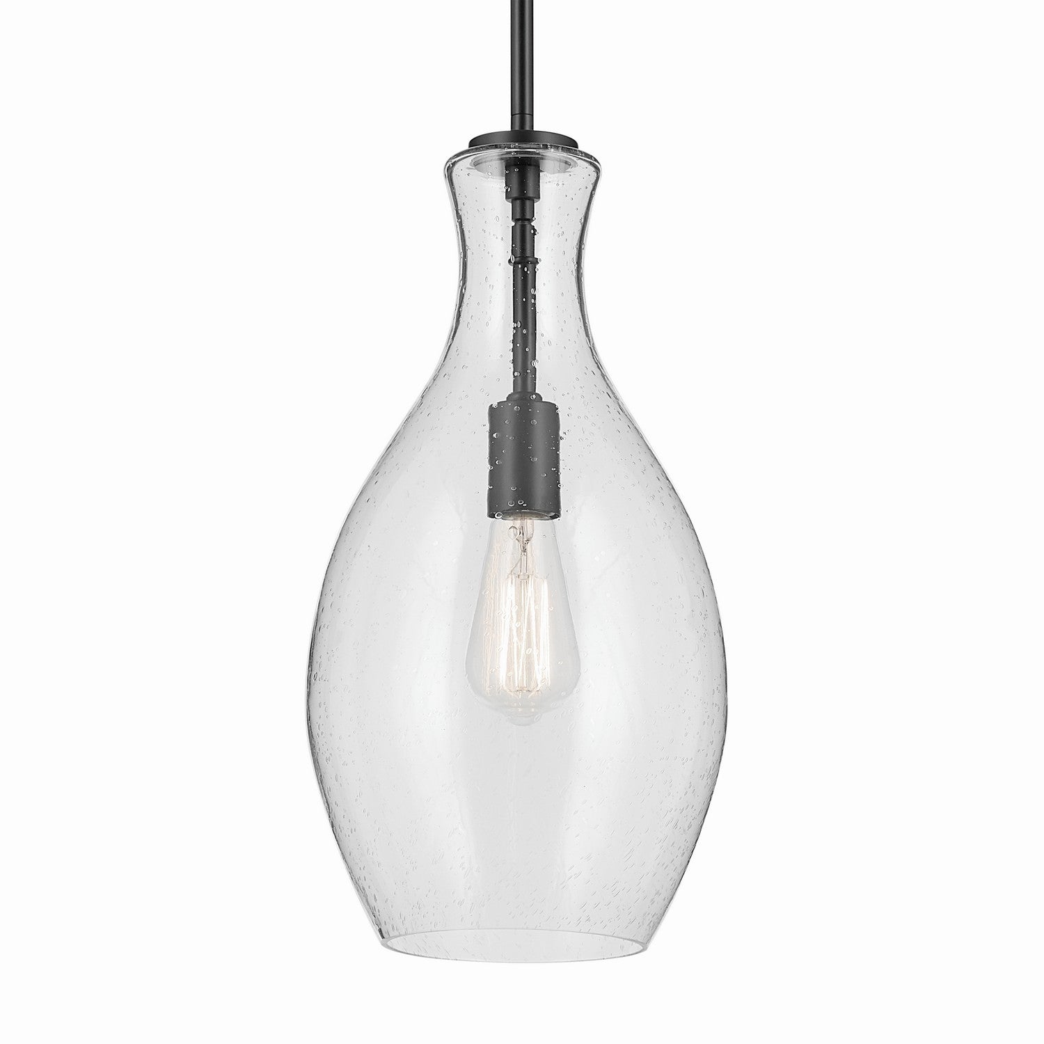 Kichler - 42047BKCS - One Light Pendant - Everly - Black