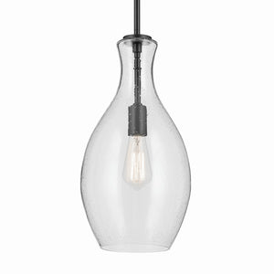 Kichler - 42047BKCS - One Light Pendant - Everly - Black