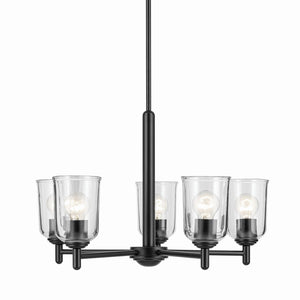 Kichler - 43671BKCLR - Five Light Chandelier - Shailene - Black