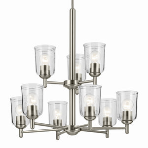 Kichler - 43672NICLR - Nine Light Chandelier - Shailene - Brushed Nickel