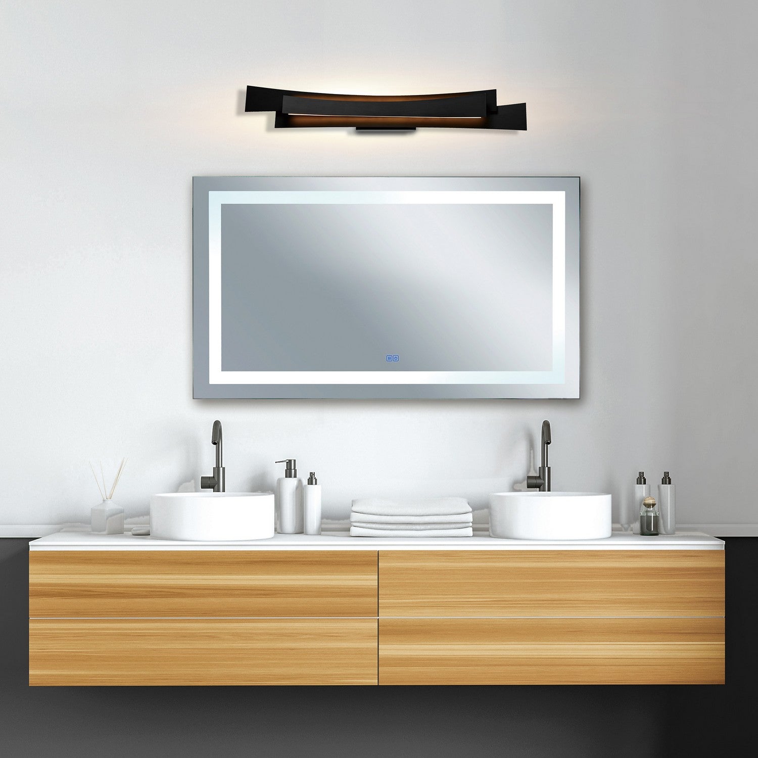 CWI Lighting - 1698W36-101 - LED Vanity Light - Candora - Black