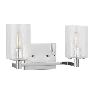 Generation Lighting - GLV1032EN/CH - Two Light Wall / Bath - Parker - Chrome