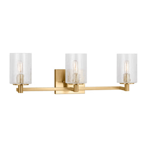Generation Lighting - GLV1033EN/SB - Three Light Wall / Bath - Parker - Satin Bronze