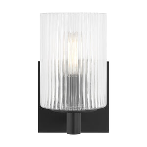 Generation Lighting - GLV1041MBK - One Light Wall / Bath Sconce - Lando - Midnight Black