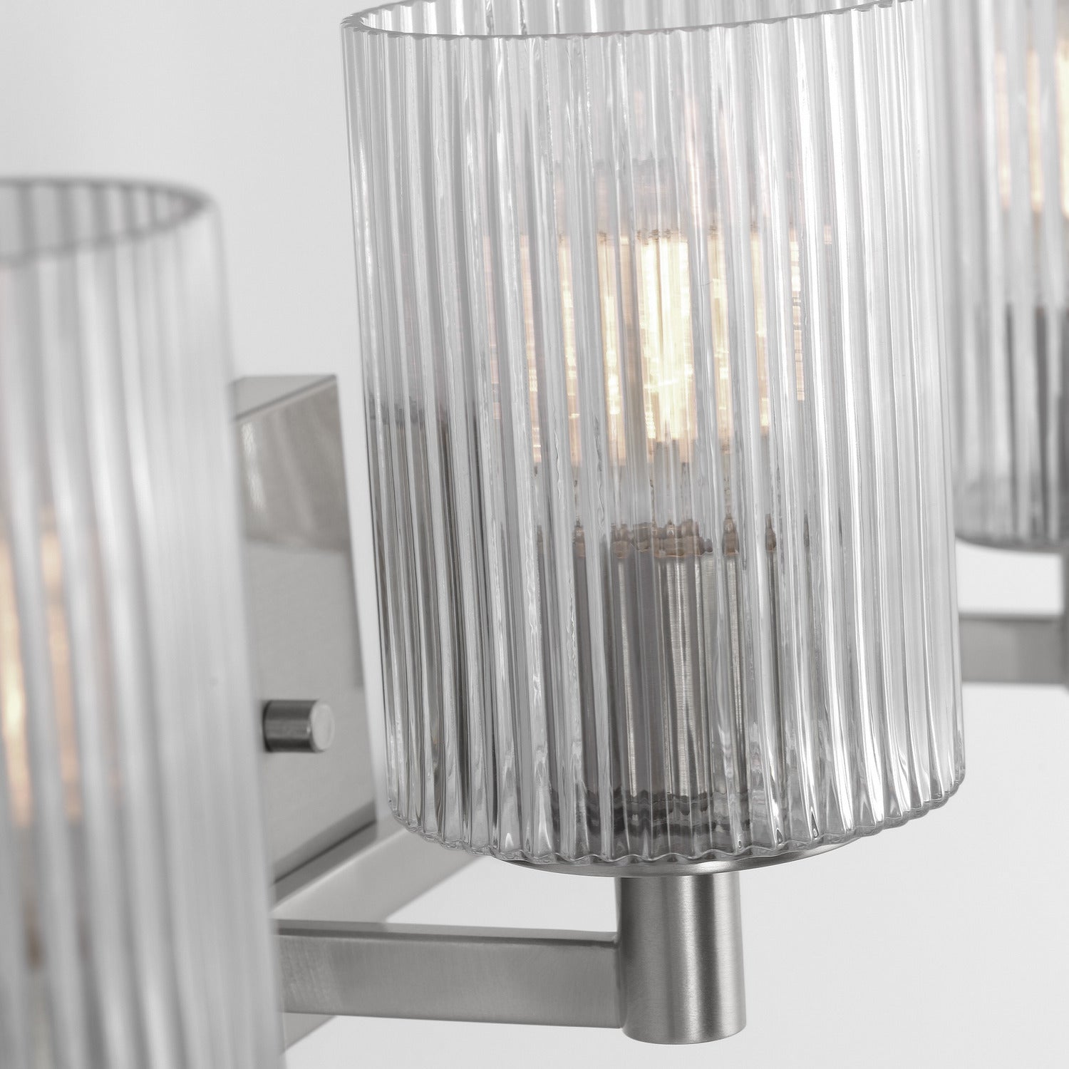 Generation Lighting - GLV1043EN/BS - Three Light Wall / Bath - Lando - Brushed Steel